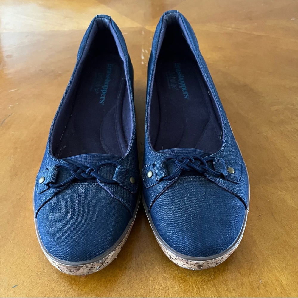 Keds Grasshoppers Ortholite wedge loafer Cushioned slip on Boat Shoe Wmns Sz 8M - Picture 2 of 10